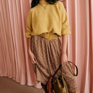 Sezane Maria Floral Skirt